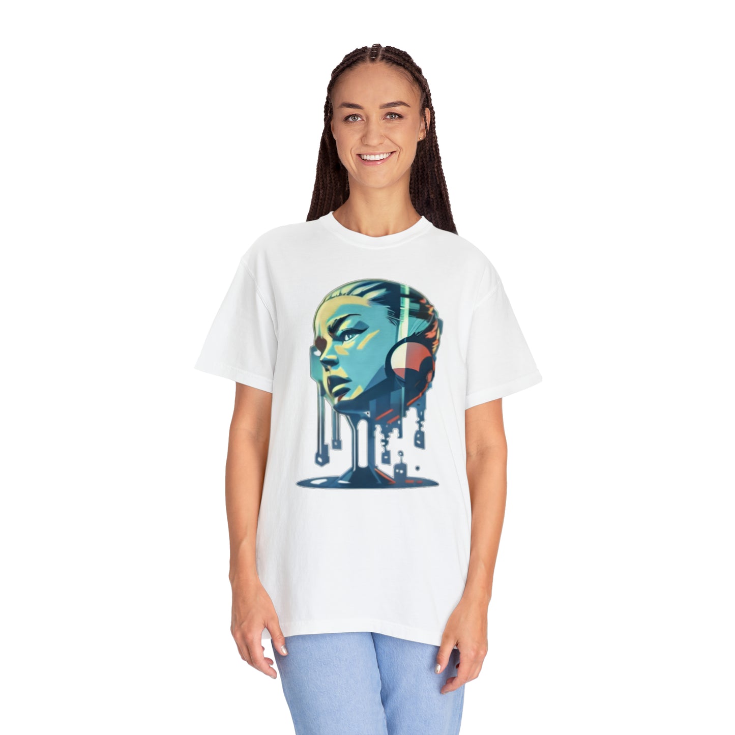 Unisex Garment-Dyed T-shirt ( Music Dripping)
