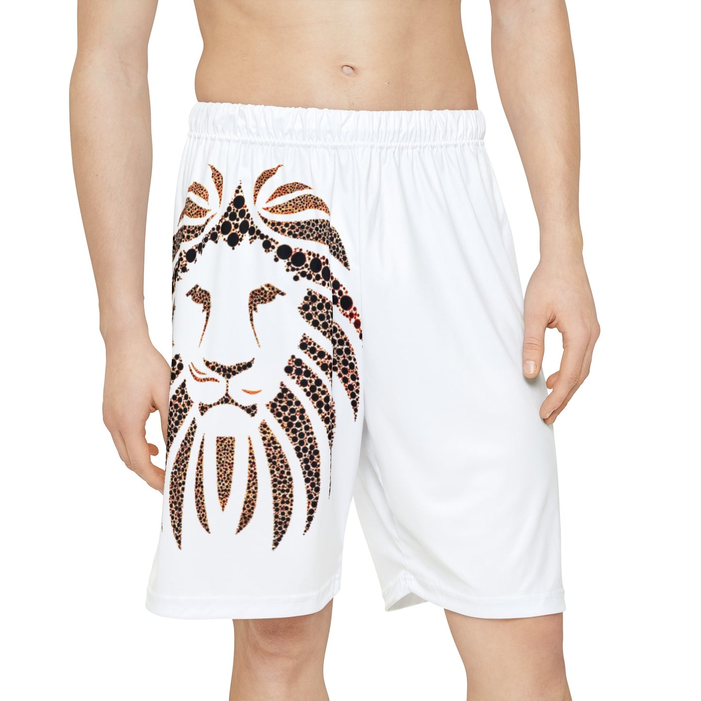 Men’s Sports Shorts Lion (AOP)
