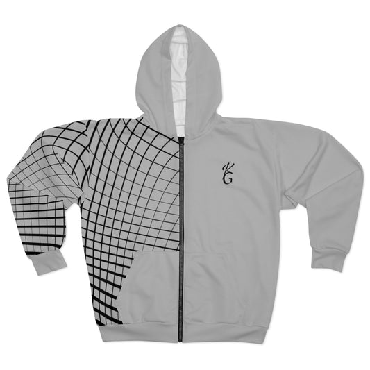 Unisex Zip Hoodie Line Patterns (AOP)