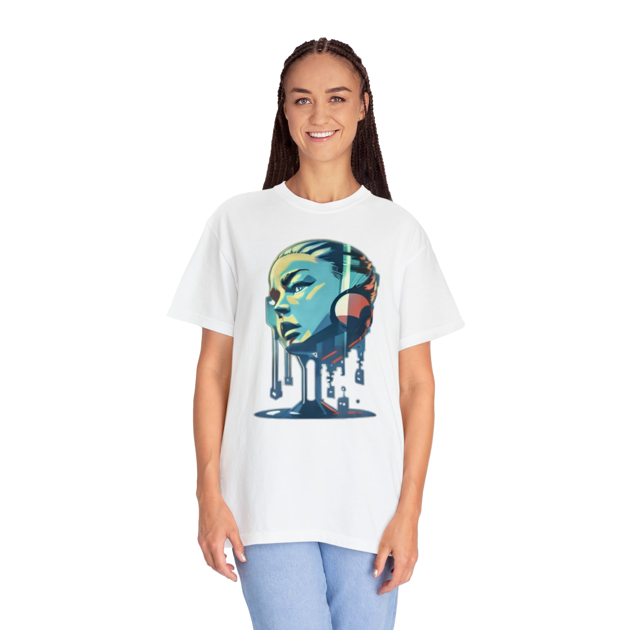 Unisex Garment-Dyed T-shirt ( Music Dripping)