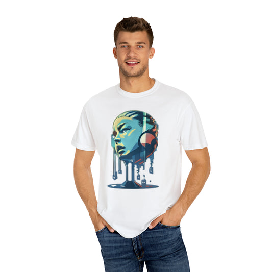 Unisex Garment-Dyed T-shirt ( Music Dripping)