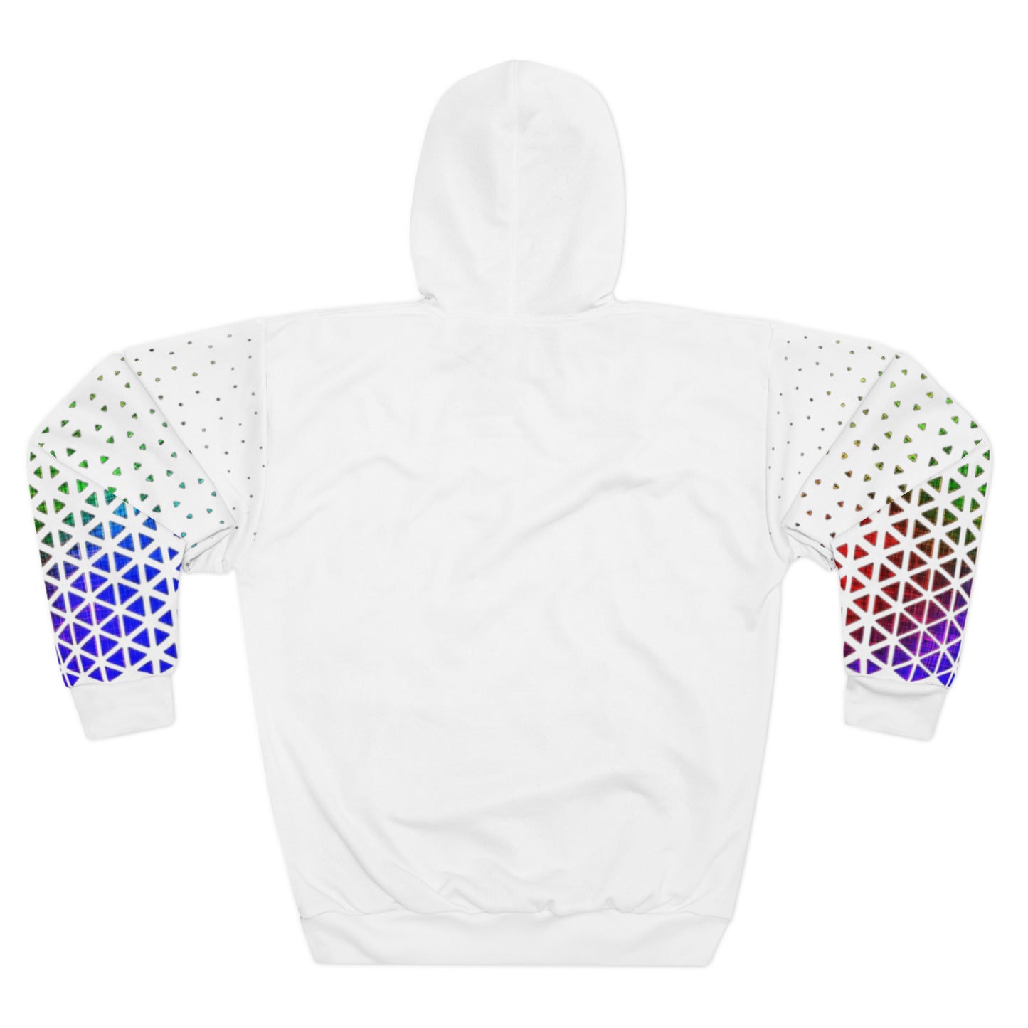Ladies Pullover Hoodie (Triangle Color Pattern)